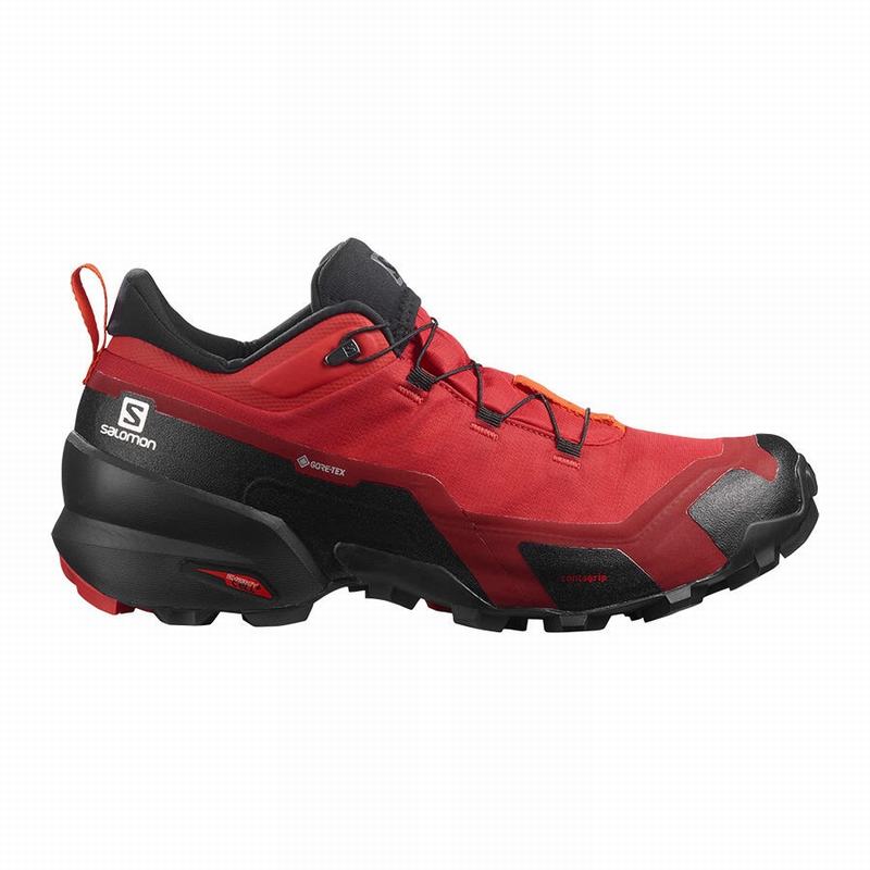 Salomon CROSS HIKE GORE-TEX Zapatillas Trekking Hombre - Negras / Rojas Naranjas - Colombia (12638-E